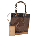 LOUIS VUITTON Monogram Vinyl Kava Amble PM Bag Brown M92502 LV Auth ep16317A-1