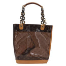 LOUIS VUITTON Monogram Vinyl Kava Amble PM Bag Brown M92502 LV Auth ep16317A-2