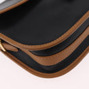 CELINE Shoulder Bag Leather Black Gold Auth ep16319A-15