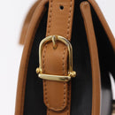 CELINE Shoulder Bag Leather Black Gold Auth ep16319A-10