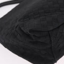 Bottega Veneta INTRECCIATO Tote Bag Leather Black Gold Auth ep16320-15