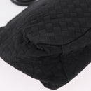 Bottega Veneta INTRECCIATO Tote Bag Leather Black Gold Auth ep16320-17