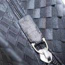Bottega Veneta INTRECCIATO Tote Bag Leather Black Gold Auth ep16320-10