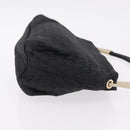 Bottega Veneta INTRECCIATO Tote Bag Leather Black Gold Auth ep16320-3