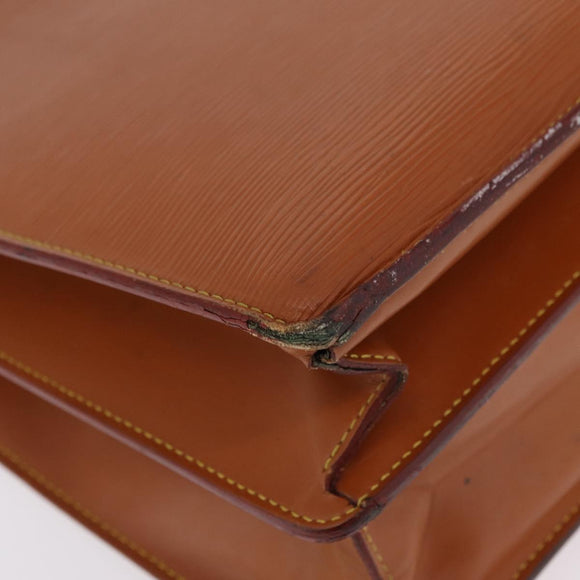 LOUIS VUITTON Epi Serviette Conseiller Briefcase Brown M54423 LV Auth ep16321