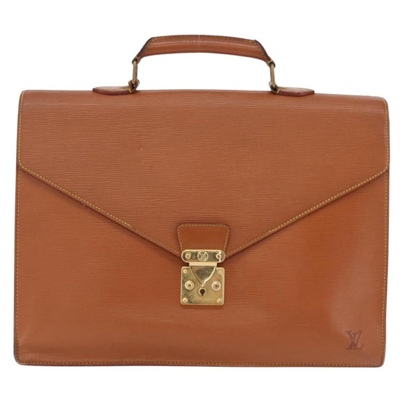 LOUIS VUITTON Epi Serviette Conseiller Briefcase Brown M54423 LV Auth ep16321