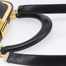 Christian Dior Hand Bag Leather 2way Black Gold Auth ep16322V-10