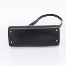 Christian Dior Hand Bag Leather 2way Black Gold Auth ep16322V-5
