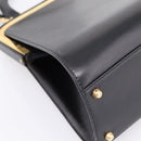 Christian Dior Hand Bag Leather 2way Black Gold Auth ep16322V-19