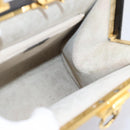 Christian Dior Hand Bag Leather 2way Black Gold Auth ep16322V-21