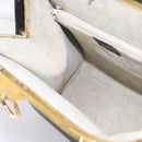Christian Dior Hand Bag Leather 2way Black Gold Auth ep16322V-22