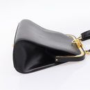 Christian Dior Hand Bag Leather 2way Black Gold Auth ep16322V-4