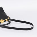 Christian Dior Hand Bag Leather 2way Black Gold Auth ep16322V-9