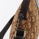 Christian Dior Trotter Canvas Shoulder Bag Beige Gold Auth ep16325-11