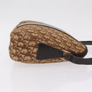 Christian Dior Trotter Canvas Shoulder Bag Beige Gold Auth ep16325-3