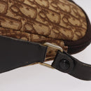 Christian Dior Trotter Canvas Shoulder Bag Beige Gold Auth ep16325-4
