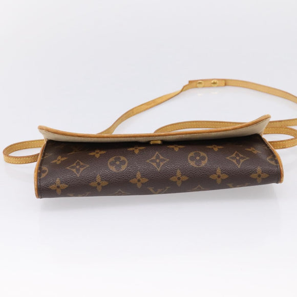 LOUIS VUITTON Monogram Pochette Twin GM Shoulder Bag M51852 LV Auth ep16326