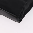 GUCCI Bamboo Hand Bag Nylon Black Silver Auth ep16327-16