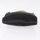 GUCCI Bamboo Hand Bag Nylon Black Silver Auth ep16327-5