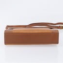Burberrys Shoulder Bag Leather Brown Gold Auth ep16329-7