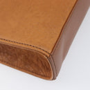 Burberrys Shoulder Bag Leather Brown Gold Auth ep16329-20