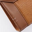 Burberrys Shoulder Bag Leather Brown Gold Auth ep16329-10