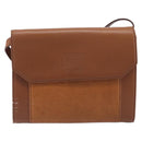 Burberrys Shoulder Bag Leather Brown Gold Auth ep16329-13