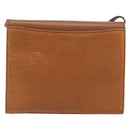 Burberrys Shoulder Bag Leather Brown Gold Auth ep16329-2