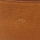 Burberrys Shoulder Bag Leather Brown Gold Auth ep16329-4