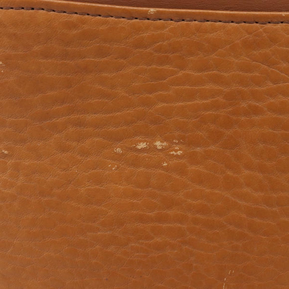Burberrys Shoulder Bag Leather Brown Gold Auth ep16329