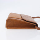 Burberrys Shoulder Bag Leather Brown Gold Auth ep16329-5