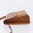 Burberrys Shoulder Bag Leather Brown Gold Auth ep16329-6