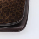 GUCCI Shoulder Bag Suede Dark Brown Gold Auth ep16331-15