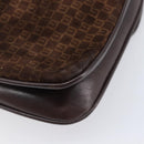 GUCCI Shoulder Bag Suede Dark Brown Gold Auth ep16331-17