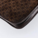 GUCCI Shoulder Bag Suede Dark Brown Gold Auth ep16331-18