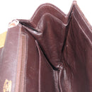 GUCCI Shoulder Bag Suede Dark Brown Gold Auth ep16331-22