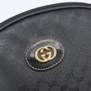 GUCCI Micro GG Supreme Shoulder Bag PVC Black Gold 007 104 0013 Auth ep16332-19