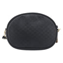 GUCCI Micro GG Supreme Shoulder Bag PVC Black Gold 007 104 0013 Auth ep16332-2