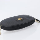 GUCCI Micro GG Supreme Shoulder Bag PVC Black Gold 007 104 0013 Auth ep16332-6