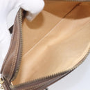 GUCCI Shoulder Bag Leather Brown Gold Auth ep16333-19