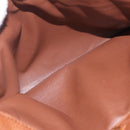 Burberrys Boston Bag Leather Brown Gold Auth ep16334-25