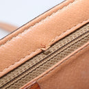 CELINE Macadam Canvas Shoulder Bag PVC Leather Brown Gold Auth ep16335-24