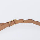 CELINE Macadam Canvas Shoulder Bag PVC Leather Brown Gold Auth ep16335-8