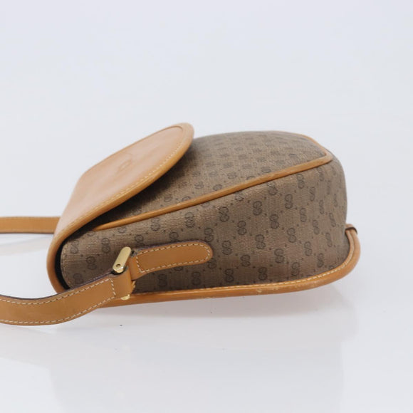 GUCCI Micro GG Supreme Shoulder Bag PVC Beige Gold 007 14 0074 Auth ep16337
