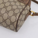 GUCCI GG Supreme Web Sherry Line Bag PVC Beige Gold 119 02 088 Auth ep16339-11