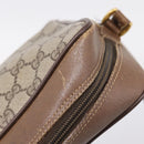GUCCI GG Supreme Web Sherry Line Bag PVC Beige Gold 119 02 088 Auth ep16339-18