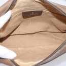 GUCCI GG Supreme Web Sherry Line Bag PVC Beige Gold 119 02 088 Auth ep16339-20