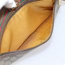GUCCI GG Supreme Web Sherry Line Bag PVC Beige Gold 119 02 088 Auth ep16339-25
