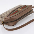 GUCCI GG Supreme Web Sherry Line Bag PVC Beige Gold 119 02 088 Auth ep16339-6