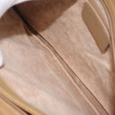 GUCCI Web Sherry Line Shoulder Bag Canvas Beige Gold Auth ep16340-24